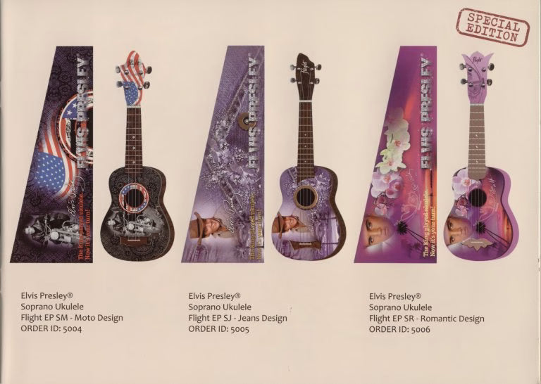 FLIGHT Elvis Presley Ukulelen