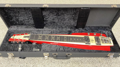 DUESENBERG Paul Franklin LAPSTEEL Red/Vintage White Incl. Case
